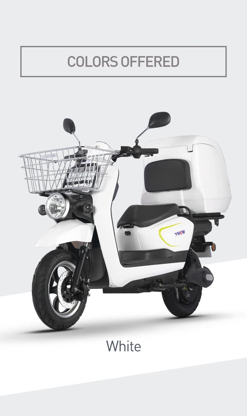 Black Cargo Delivery Electric Scooters