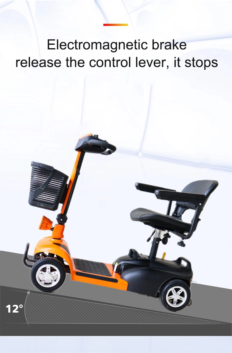 Handicapped Foldable Four Wheel Electric Mobilitatsroller Disabled Mobility Scooter