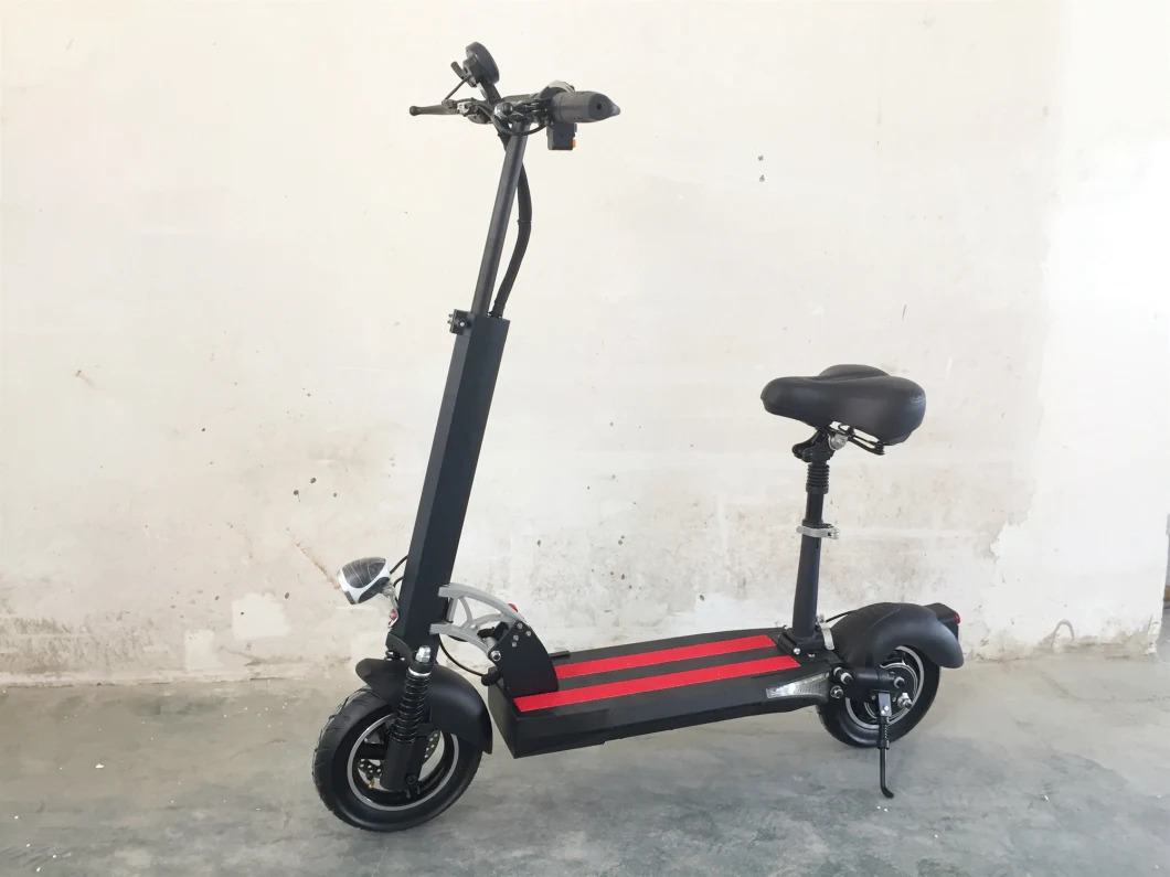 China 10inch Red Strip Alloy Patinete Eletrico Two Wheel Electric Motor Scooter