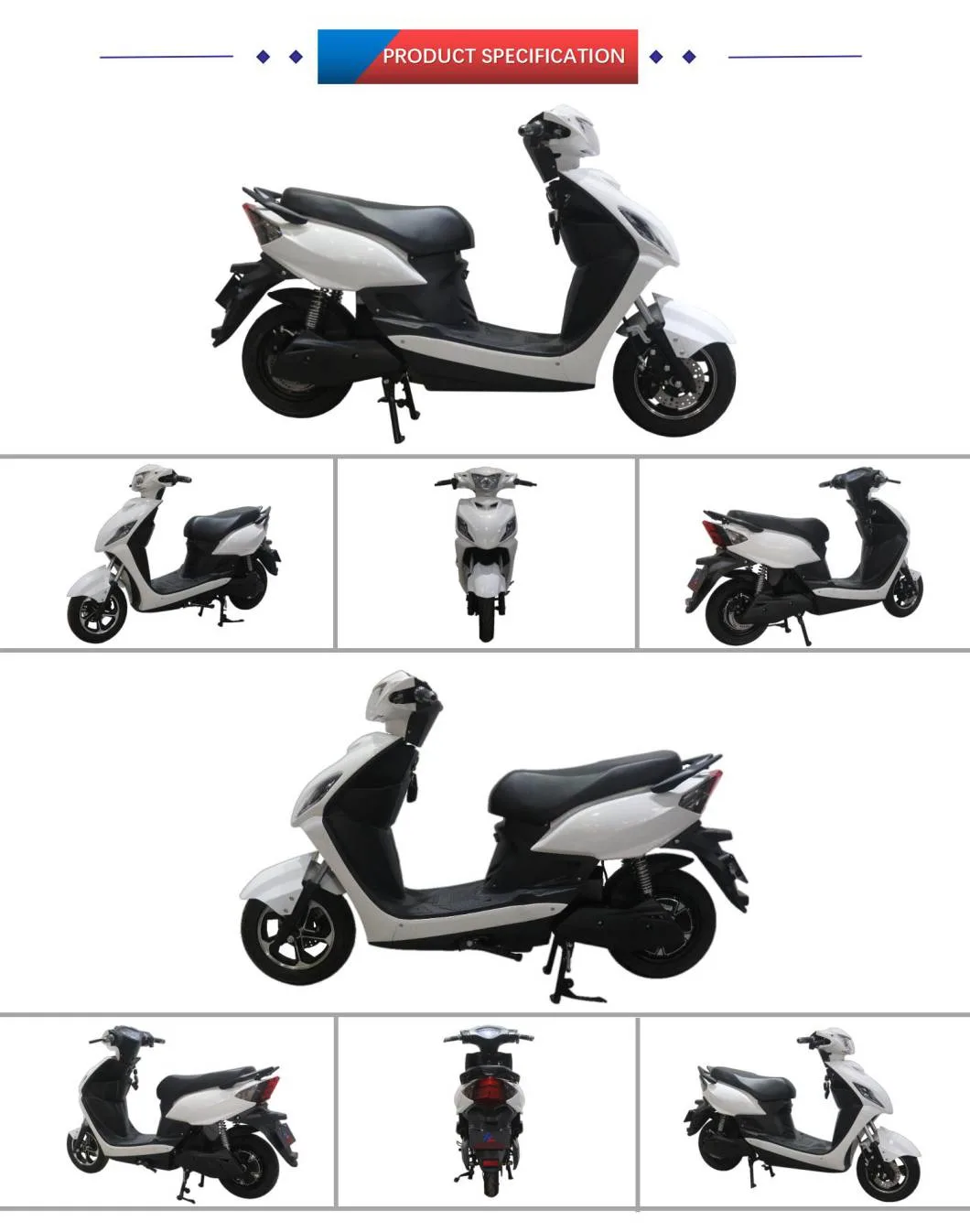 Black Red Blue White Color Optional 2 Wheel Electric Scooter Electric Bike Scooter for Adults