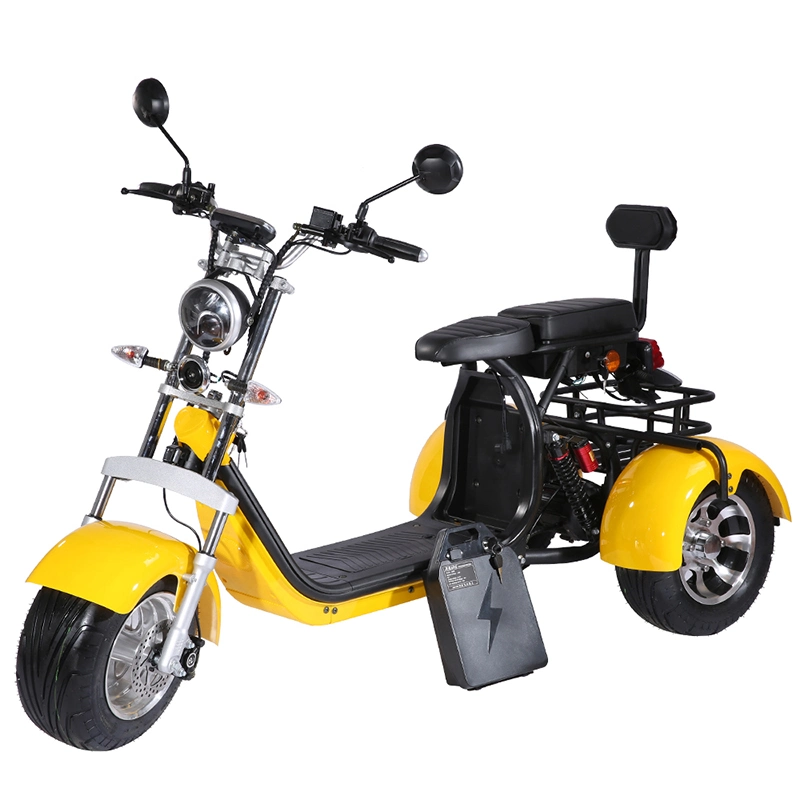 Three Wheel Electric Tricycle Motorcycle Electric Scooter Electric Bike EEC Citycoco Electric Vehicle Dirt Bike Mobility Scooter E Scooter 1500W 60V 20ah