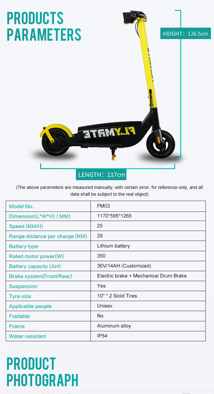 Good Quality Yellow-Black Electric Scooter for Sale