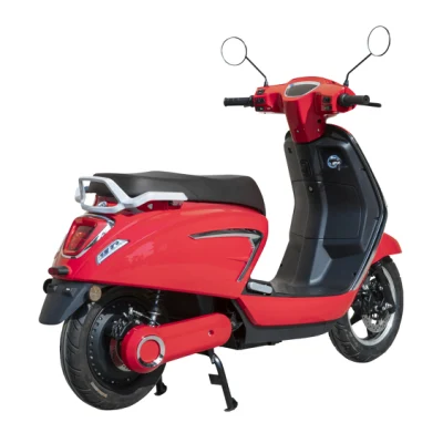 Práctico scooter eléctrico de 3 velocidades y 1200 W para viajes de ciudad roja con batería de 72 V y 20 Ah