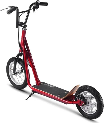 Scooter eléctrico de litio de rueda grande de 36V 350W rojo