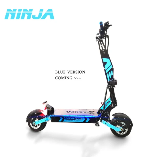 Dokma 72V New Blue Fashion Dninja Electric E Scooter 7000W 40ah Fash Riding con todoterreno 100km de alta velocidad